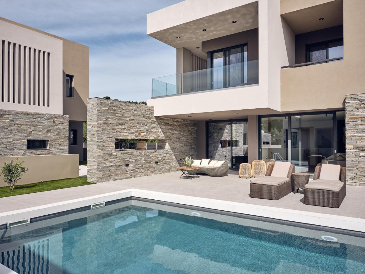 Aguacate Agave With Private Swimming Pool Villa Tsilivi  Bagian luar foto